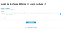 Tablet Screenshot of cursodeguitarraclasicaenlineamodulo11.blogspot.com