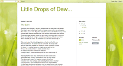 Desktop Screenshot of littledropsofdew.blogspot.com