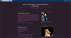 Desktop Screenshot of missmustangpageant.blogspot.com