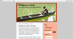 Desktop Screenshot of indigenousboats.blogspot.com