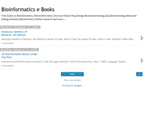 Tablet Screenshot of bioinfobooks.blogspot.com