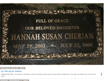 Tablet Screenshot of hannahmemorial.blogspot.com