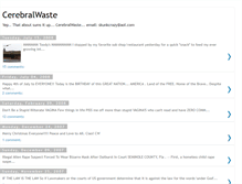 Tablet Screenshot of cerebralwaste.blogspot.com