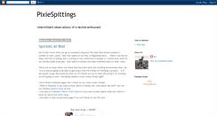 Desktop Screenshot of pixiespittings.blogspot.com