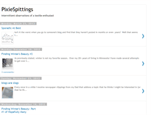 Tablet Screenshot of pixiespittings.blogspot.com