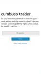 Mobile Screenshot of cumbucotrader.blogspot.com