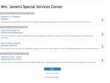 Tablet Screenshot of mrsjamesspecialservices.blogspot.com