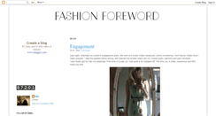 Desktop Screenshot of fffashionforeword.blogspot.com