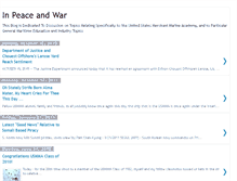 Tablet Screenshot of inpeaceandwar.blogspot.com