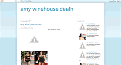 Desktop Screenshot of amy-winehousedeath.blogspot.com