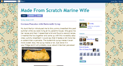 Desktop Screenshot of madefromscratchmarinewife.blogspot.com