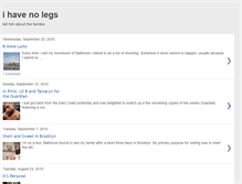 Tablet Screenshot of i-have-no-legs.blogspot.com