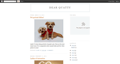 Desktop Screenshot of dearquatty.blogspot.com