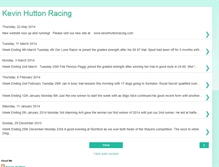 Tablet Screenshot of kevinhuttonracing.blogspot.com