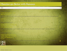 Tablet Screenshot of cheeriosandbananas.blogspot.com