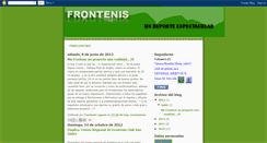 Desktop Screenshot of frontenislaguna.blogspot.com