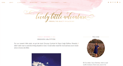 Desktop Screenshot of lovelylittleadventure.blogspot.com