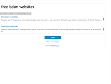 Tablet Screenshot of free-bdsm-websites.blogspot.com