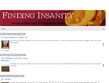 Tablet Screenshot of finding-insanity.blogspot.com