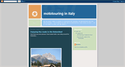 Desktop Screenshot of motorcycletourinitaly.blogspot.com