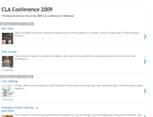 Tablet Screenshot of clamontreal2009.blogspot.com