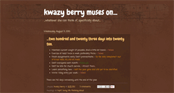 Desktop Screenshot of kwazyberry.blogspot.com