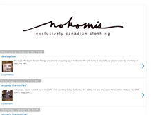 Tablet Screenshot of nokomisclothing.blogspot.com