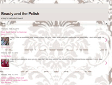 Tablet Screenshot of beautyandthepolish.blogspot.com