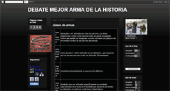 Desktop Screenshot of debatemejorarmadelahistoria.blogspot.com