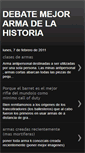 Mobile Screenshot of debatemejorarmadelahistoria.blogspot.com
