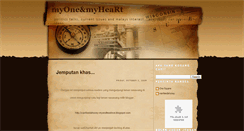 Desktop Screenshot of myonemyheart.blogspot.com