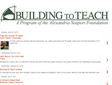 Tablet Screenshot of building2teach.blogspot.com