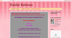 Desktop Screenshot of haidar-rahman.blogspot.com