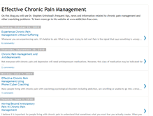 Tablet Screenshot of effectivechronicpainmanagement.blogspot.com