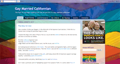 Desktop Screenshot of gaymarriedcalifornian.blogspot.com