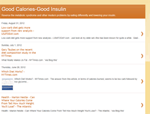 Tablet Screenshot of goodcaloriesgoodinsulin.blogspot.com