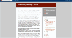 Desktop Screenshot of communityoncologyalliance.blogspot.com