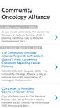 Mobile Screenshot of communityoncologyalliance.blogspot.com