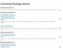 Tablet Screenshot of communityoncologyalliance.blogspot.com