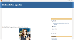 Desktop Screenshot of lindsay-lohan-updates.blogspot.com