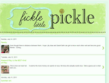Tablet Screenshot of ficklelittlepickle.blogspot.com