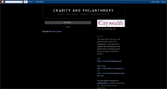 Desktop Screenshot of charityandphilanthropy.blogspot.com