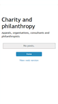 Mobile Screenshot of charityandphilanthropy.blogspot.com