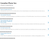 Tablet Screenshot of canadianphonesex.blogspot.com