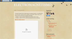 Desktop Screenshot of lasaplicacionesdelelectromagnetismo.blogspot.com