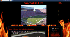 Desktop Screenshot of footballislifeblog.blogspot.com