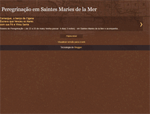 Tablet Screenshot of peregrinacaoemsaintes.blogspot.com