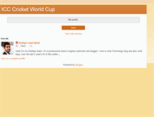 Tablet Screenshot of icccricketworldcup.blogspot.com