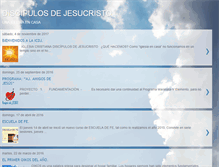 Tablet Screenshot of iglesia-discipulos-de-jesucristo.blogspot.com