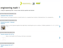 Tablet Screenshot of engineering-math.blogspot.com
